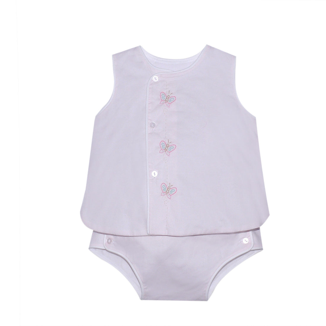 Blanche Diaper Set: Butterflies