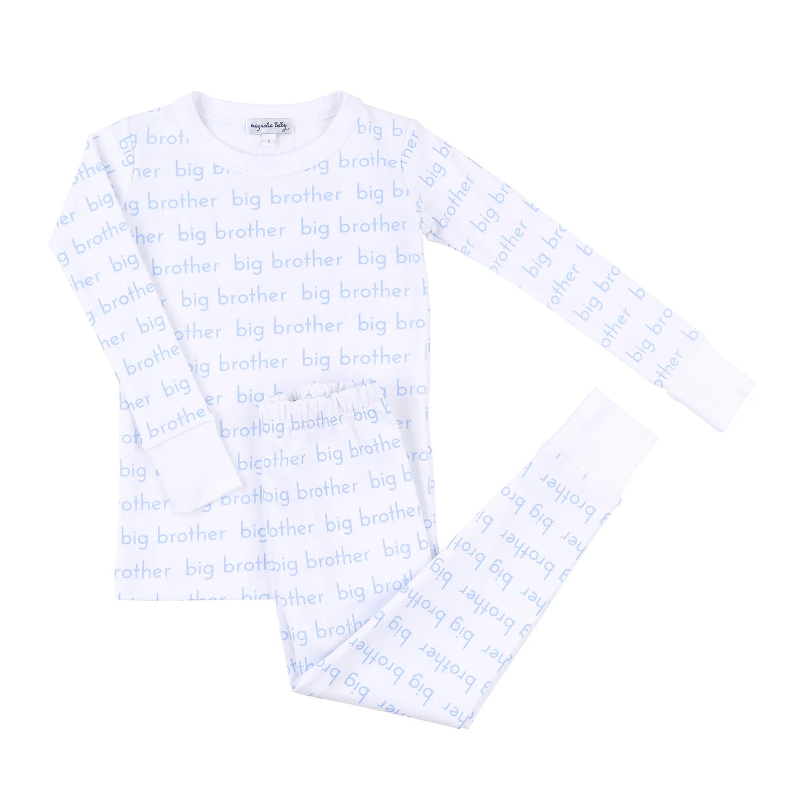 "Big Brother" Printed 2-piece Long PJ Set