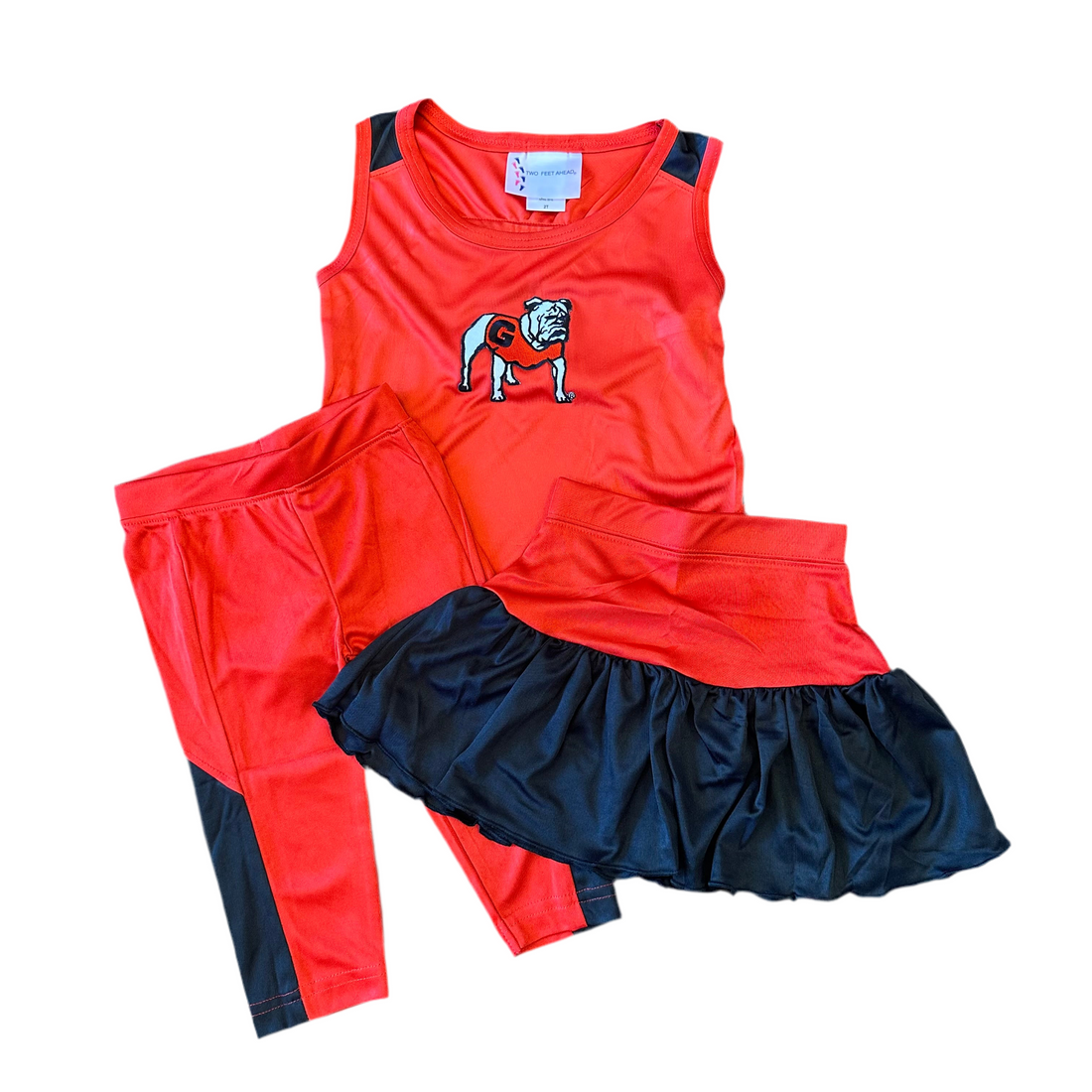 Standing Bulldog Girls Tank Top Set