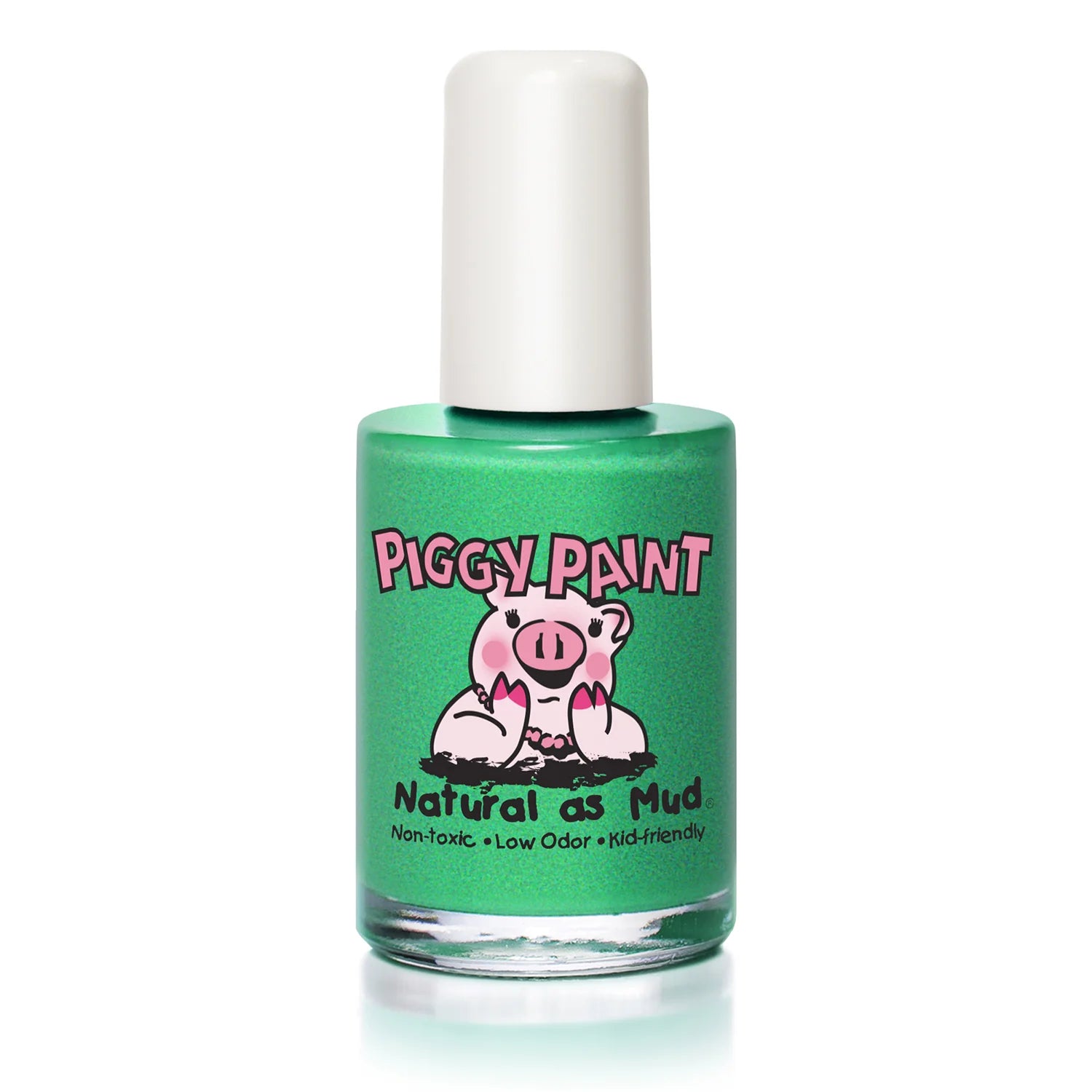 Piggy Paint Nail Polish: Ice Cream Dream (Dark Green w/Shimmer)