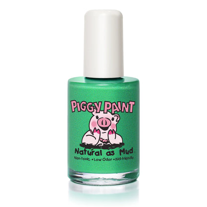 Piggy Paint Nail Polish: Ice Cream Dream (Dark Green w/Shimmer)