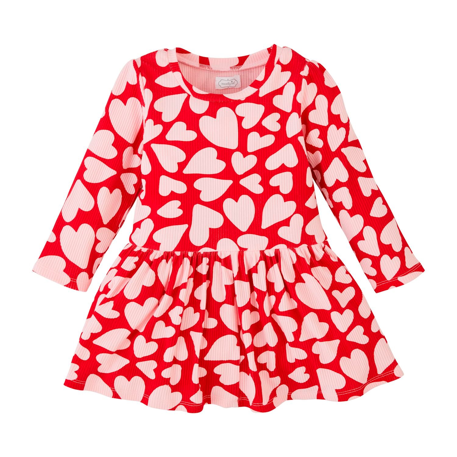 Heart LS T-Shirt Dress