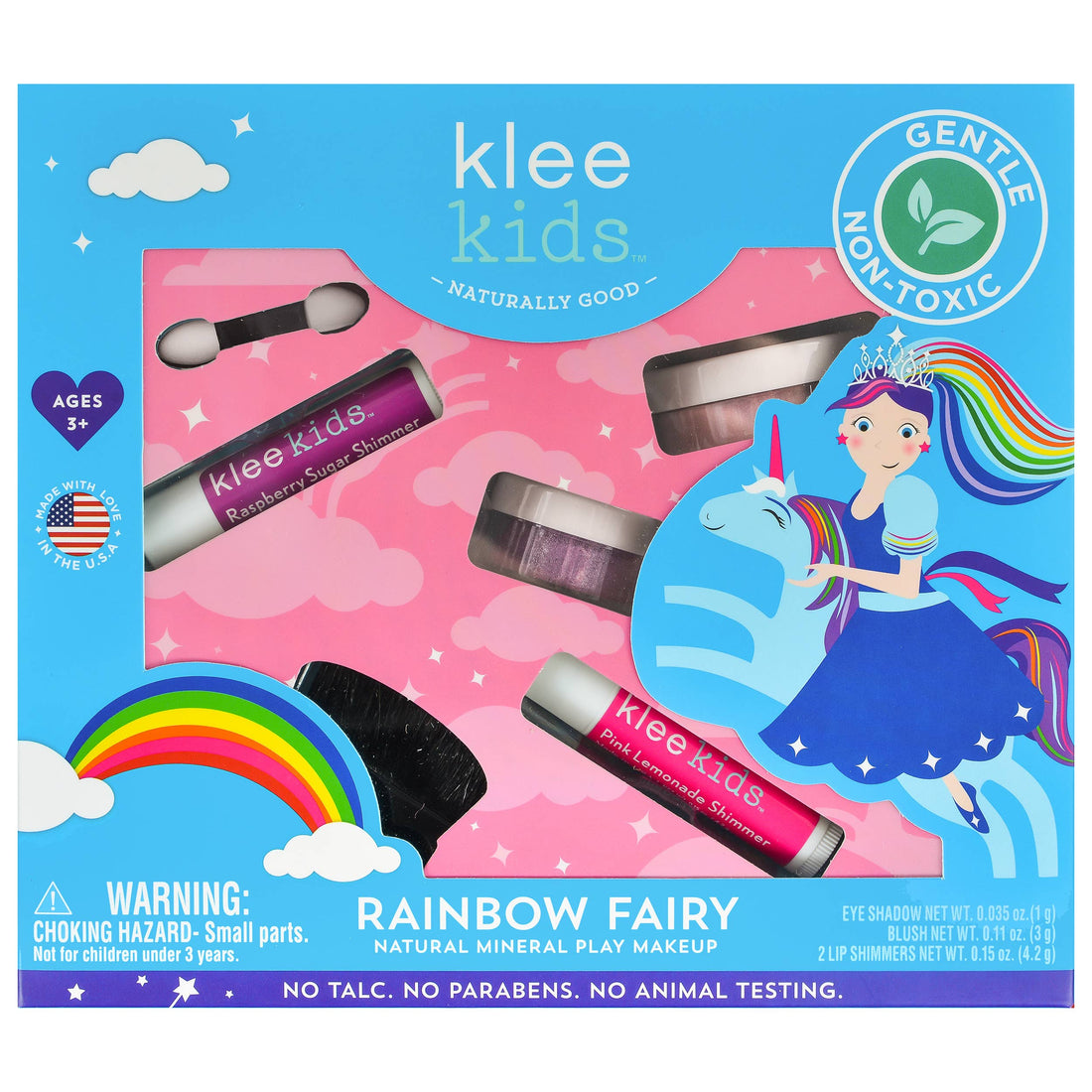 Klee Kids Natural Mineral Play Makeup Kit: Rainbow Fairy