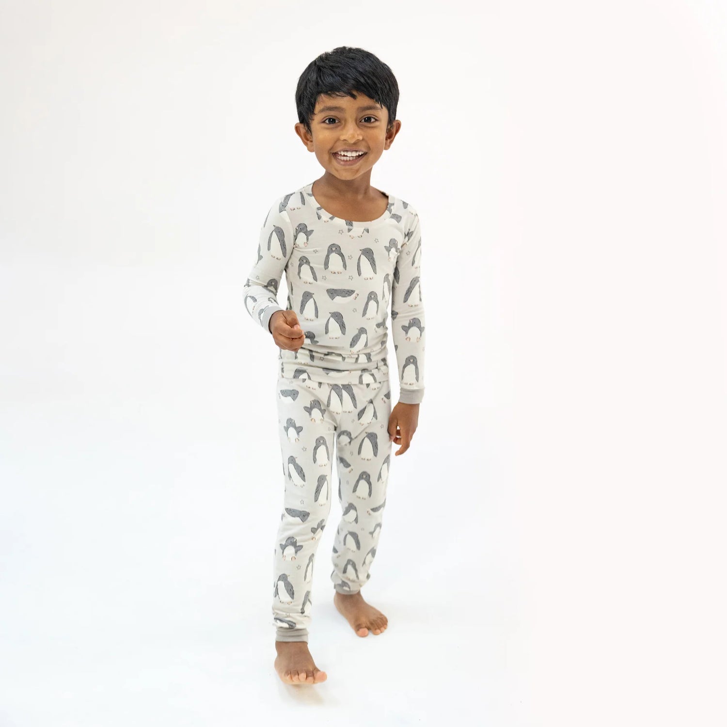 LS Loungewear Set: Penguin Pals