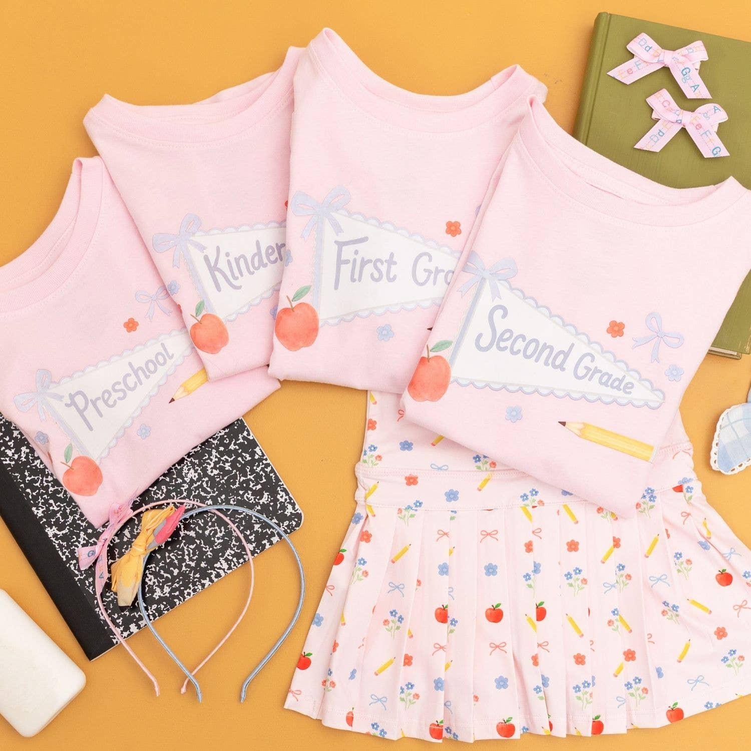 Kindergarten Pennant Short Sleeve T-Shirt