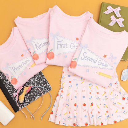 Kindergarten Pennant Short Sleeve T-Shirt