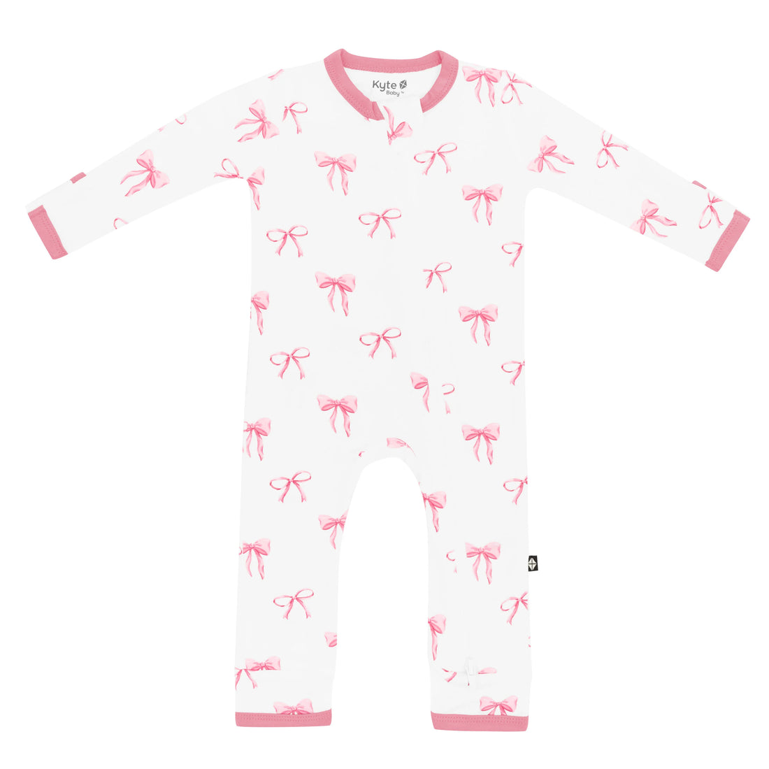 Zippered Romper: Bow