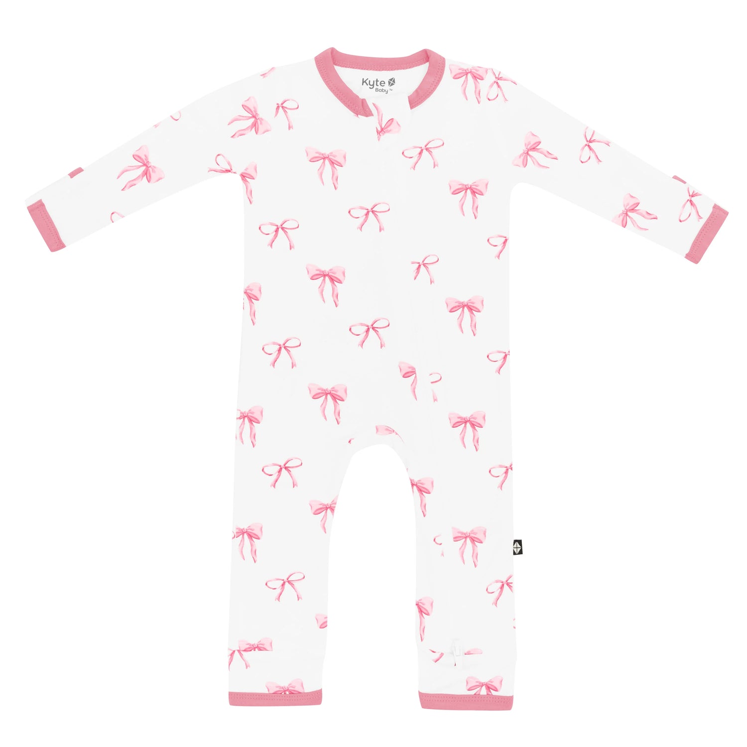Zippered Romper: Bow
