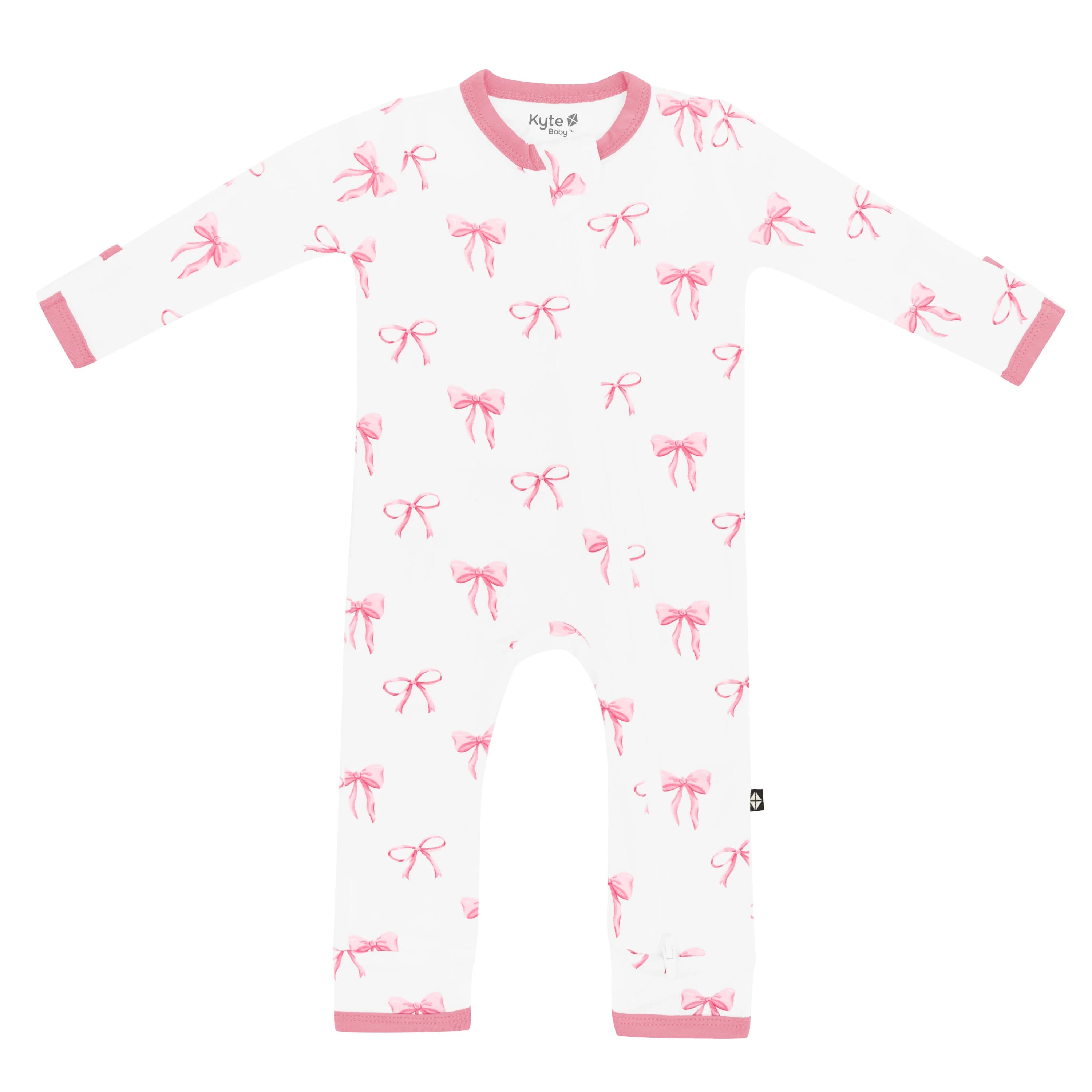 Zippered Romper: Bow