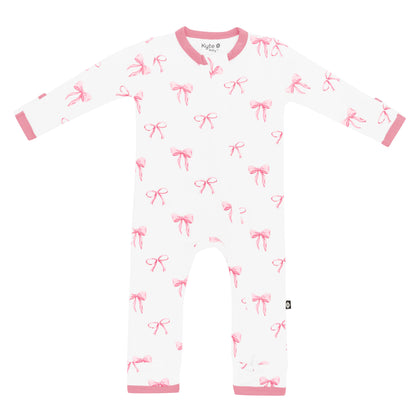 Zippered Romper: Bow
