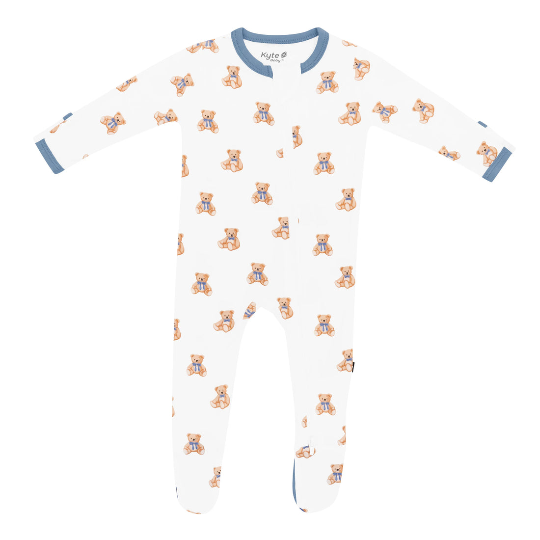 Zippered Footie: Teddy Bear