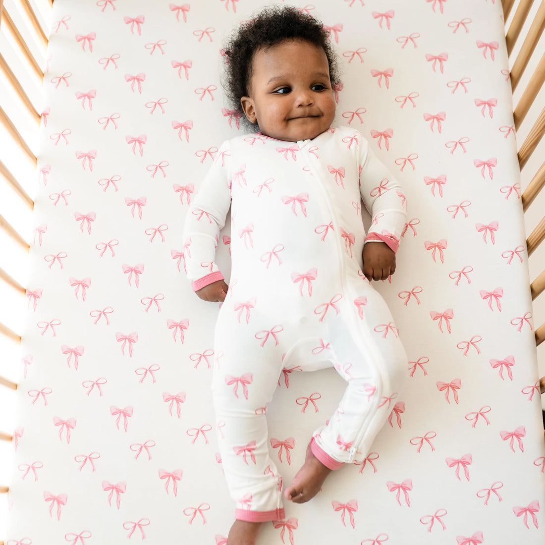 Zippered Romper: Bow