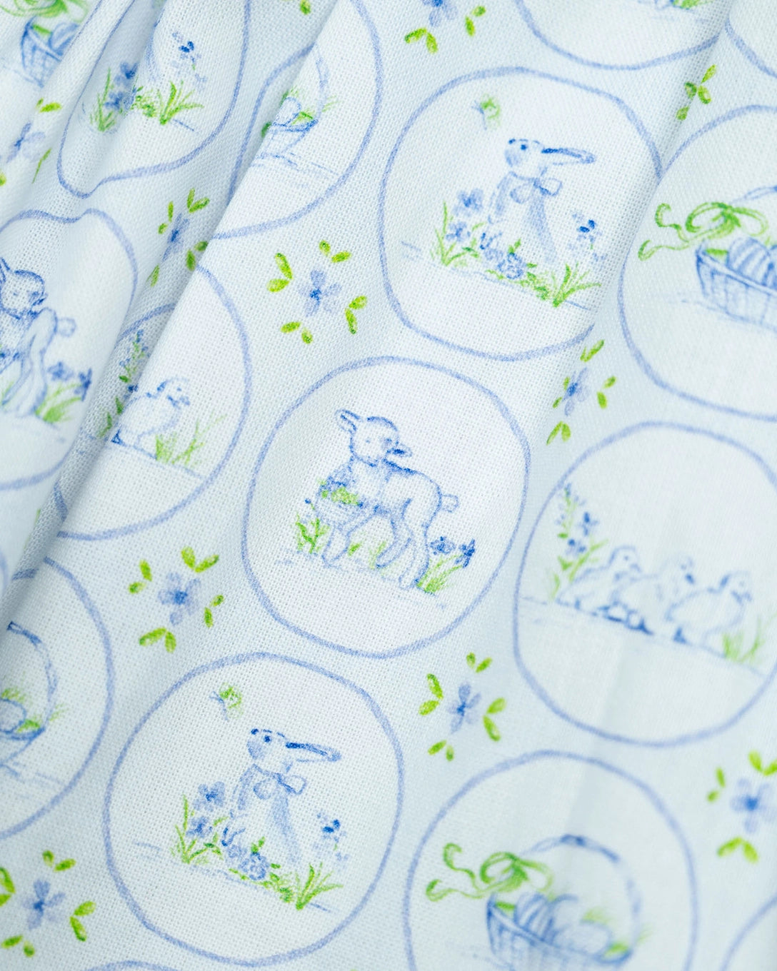 Easter Toile Peter Pan Collar Dress