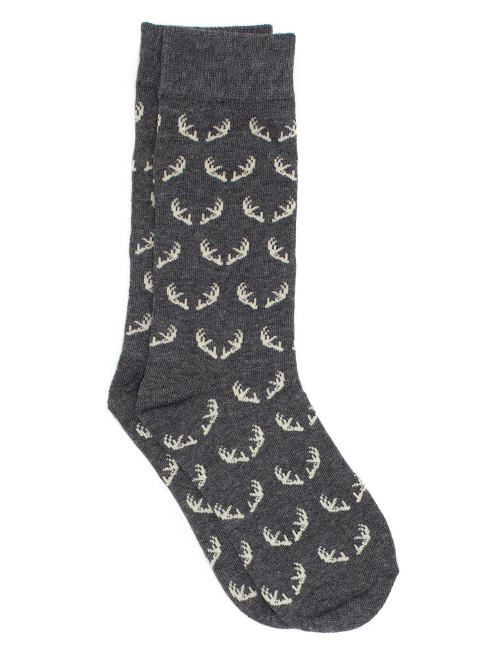 Properly Tied Boys Lucky Duck Socks: Antlers