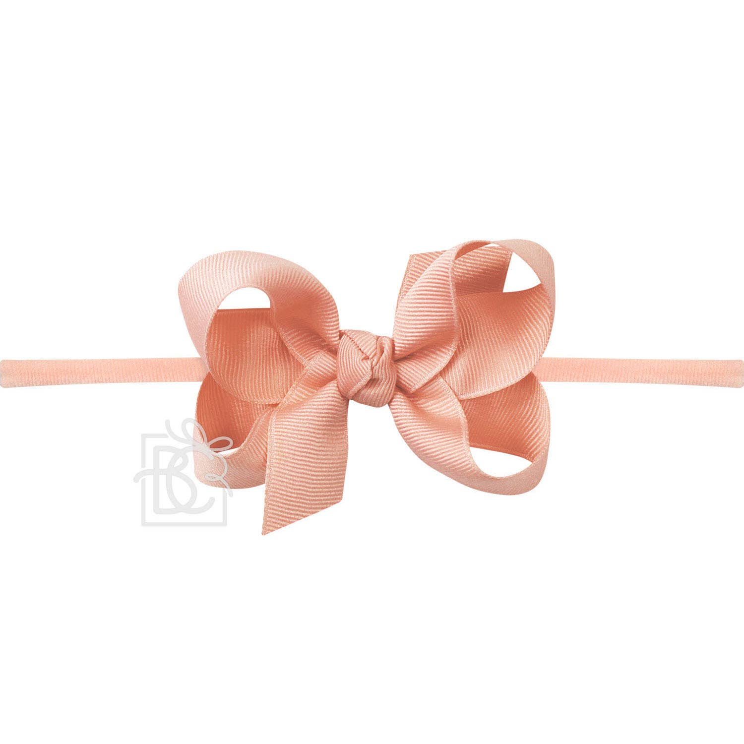 3.5&quot; Infant Headband Hairbow: Light Coral