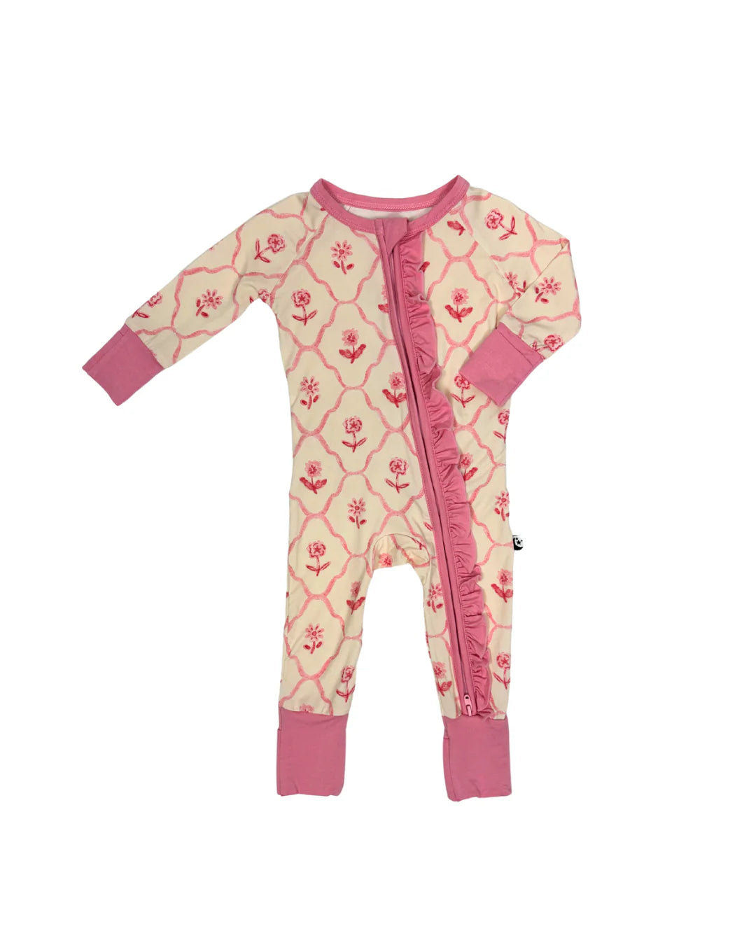 2-Way Zipper Romper: Blush &amp; Bloom