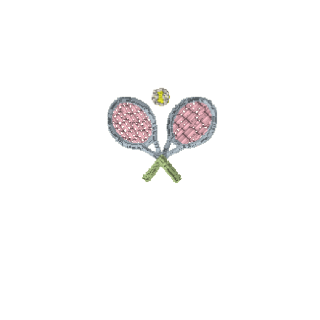 Tennis Racket Motif