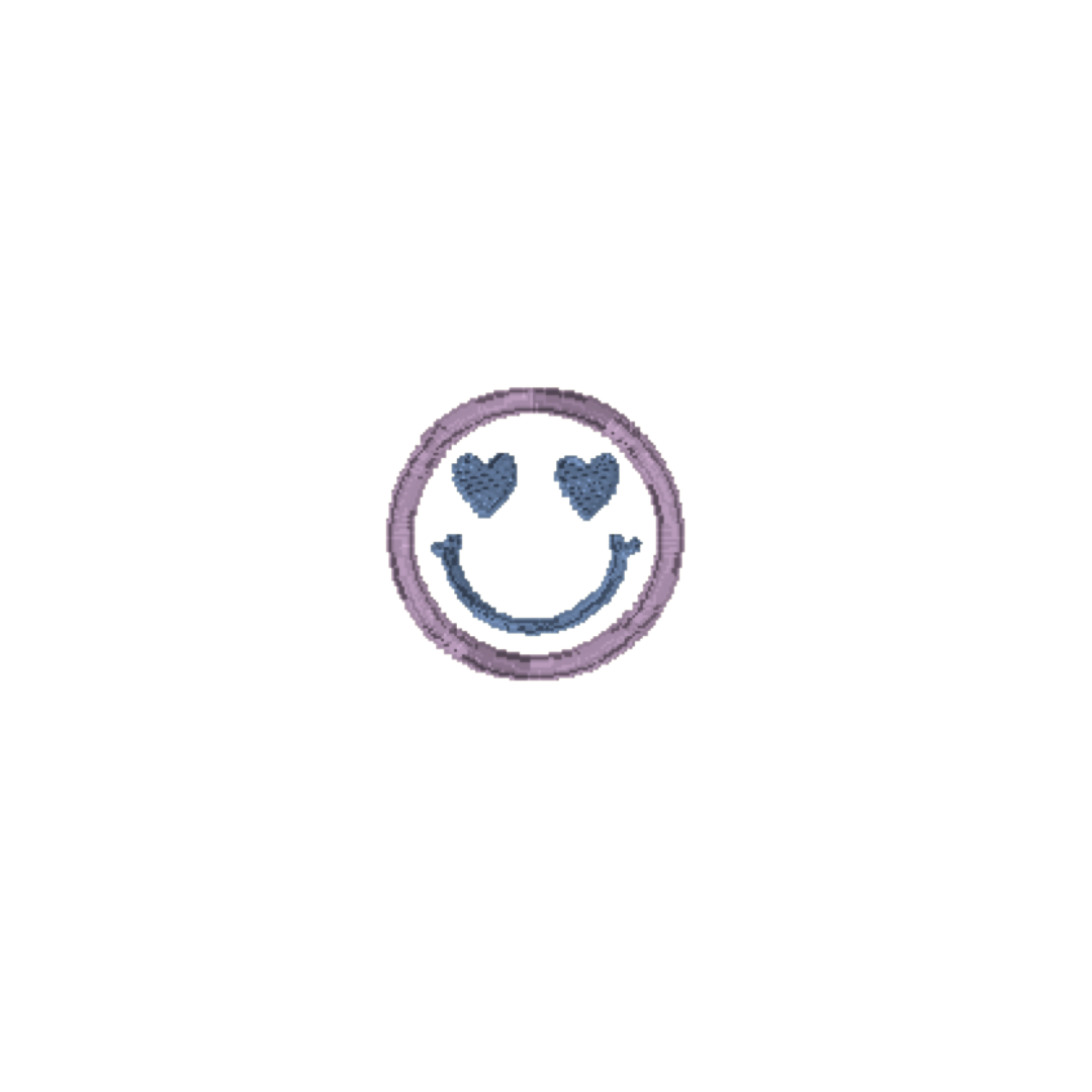 Heart Eyes Smiley Motif