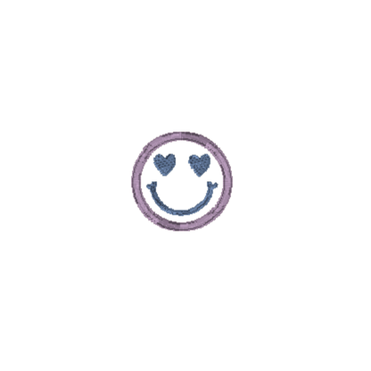 Heart Eyes Smiley Motif