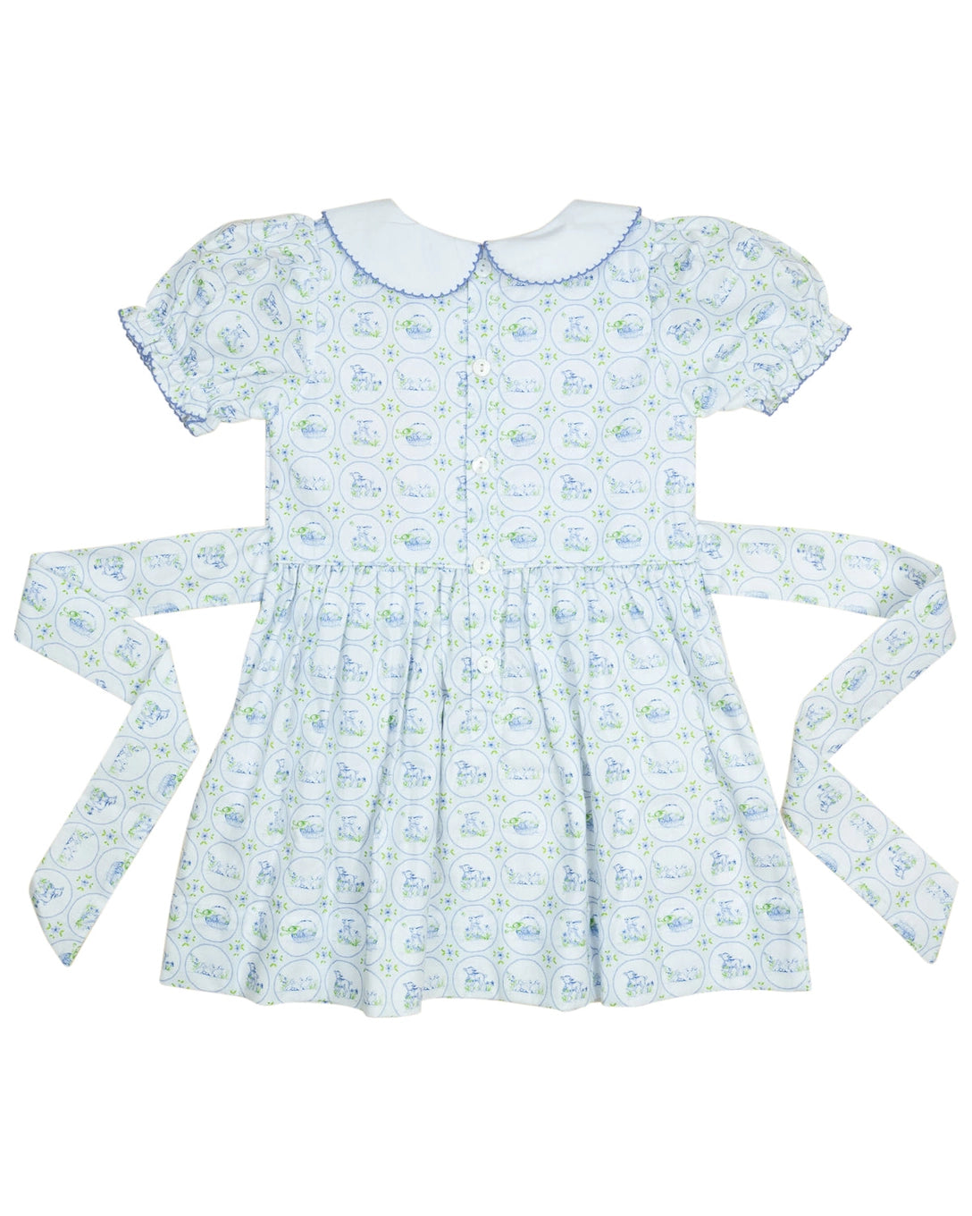 Easter Toile Peter Pan Collar Dress