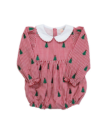 Christmas Trees Embroidered Bubble