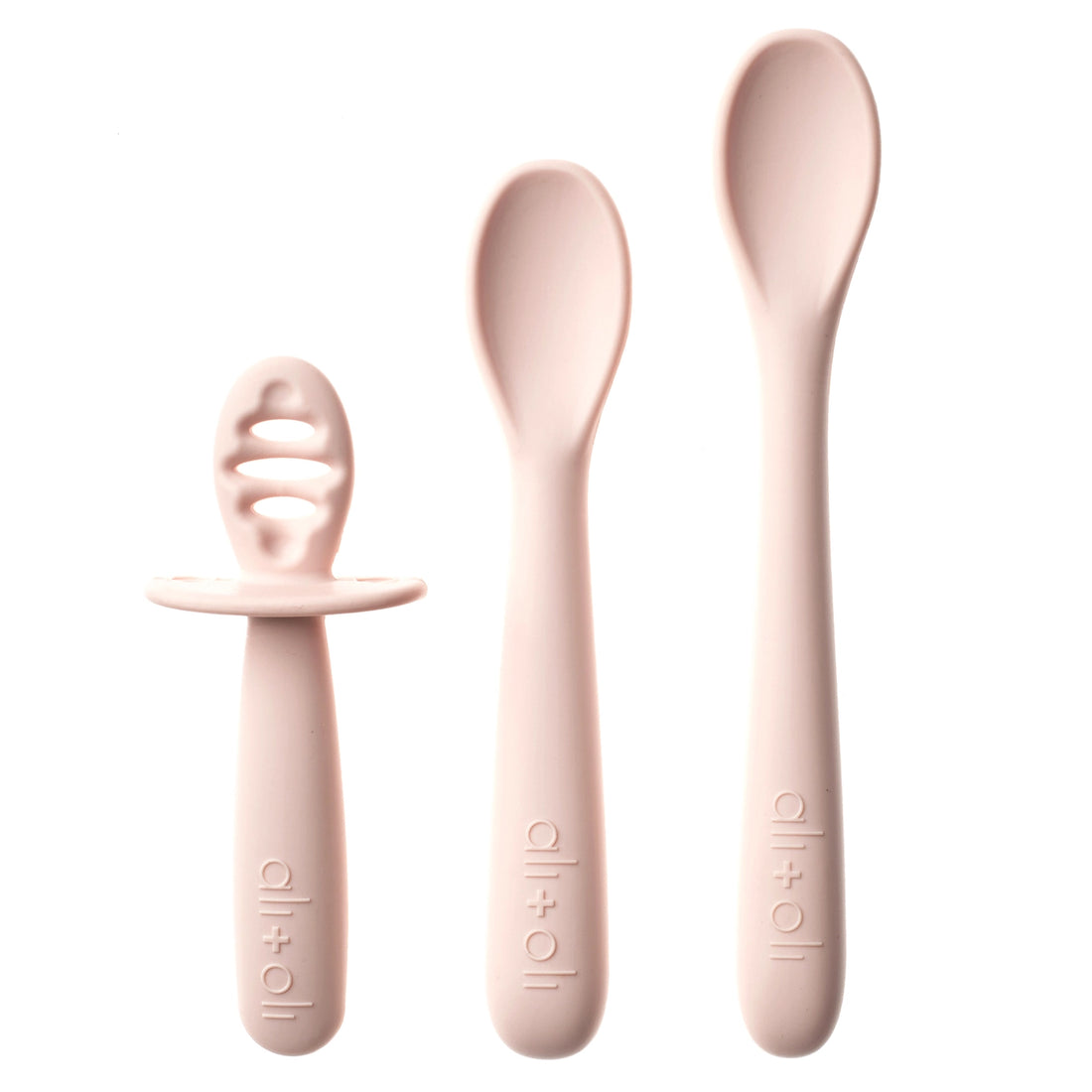 3-piece Multi Stage Spoon Set for Baby - Blush