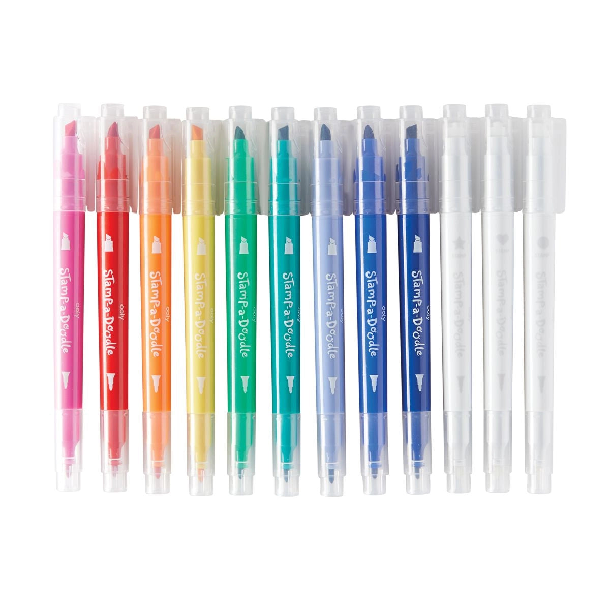 Stamp-A-Doodle Double-Ended Markers - Set of 12