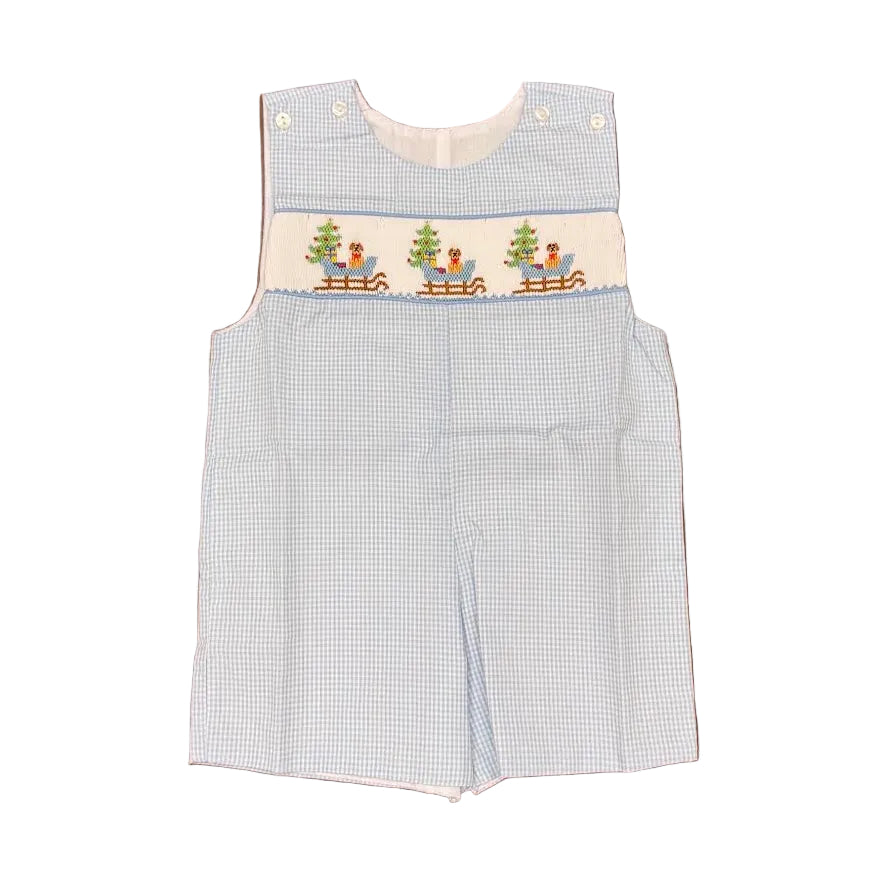 Puppy Sleigh Smocked John John
