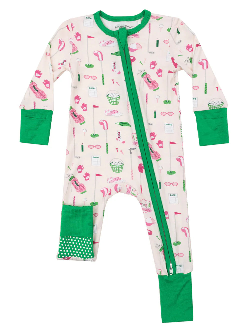 Pink Golf Club 2-Way Zip Romper