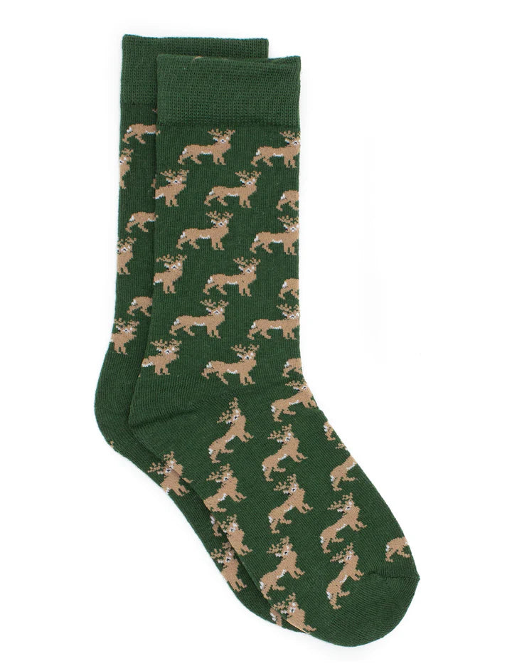 Properly Tied Boys Lucky Duck Socks: Whitetail