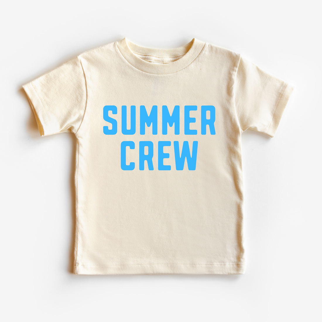Summer Crew T-Shirt: Blue / Natural