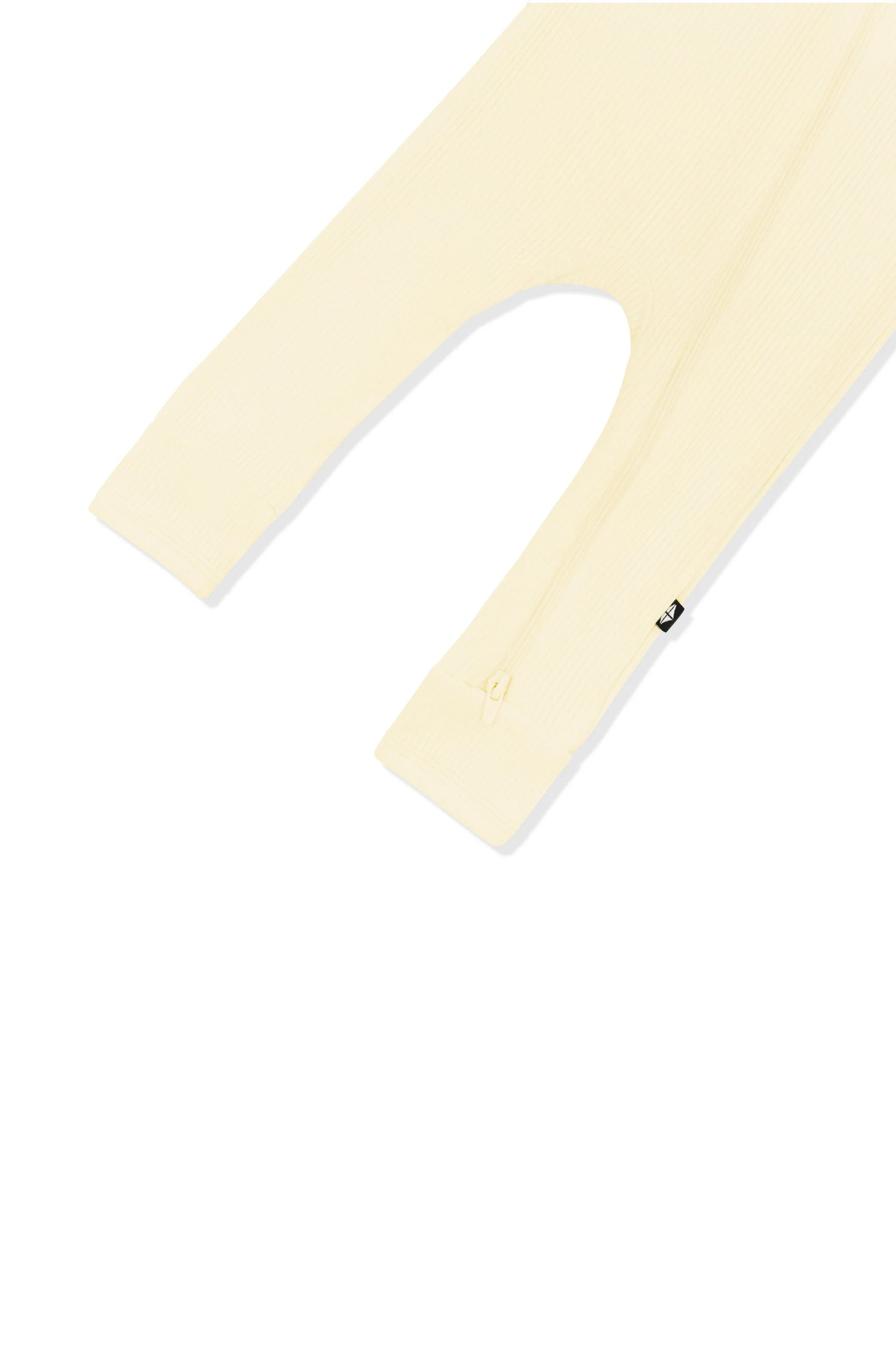 Kyte Baby Ribbed Zipper Romper: Chamomile