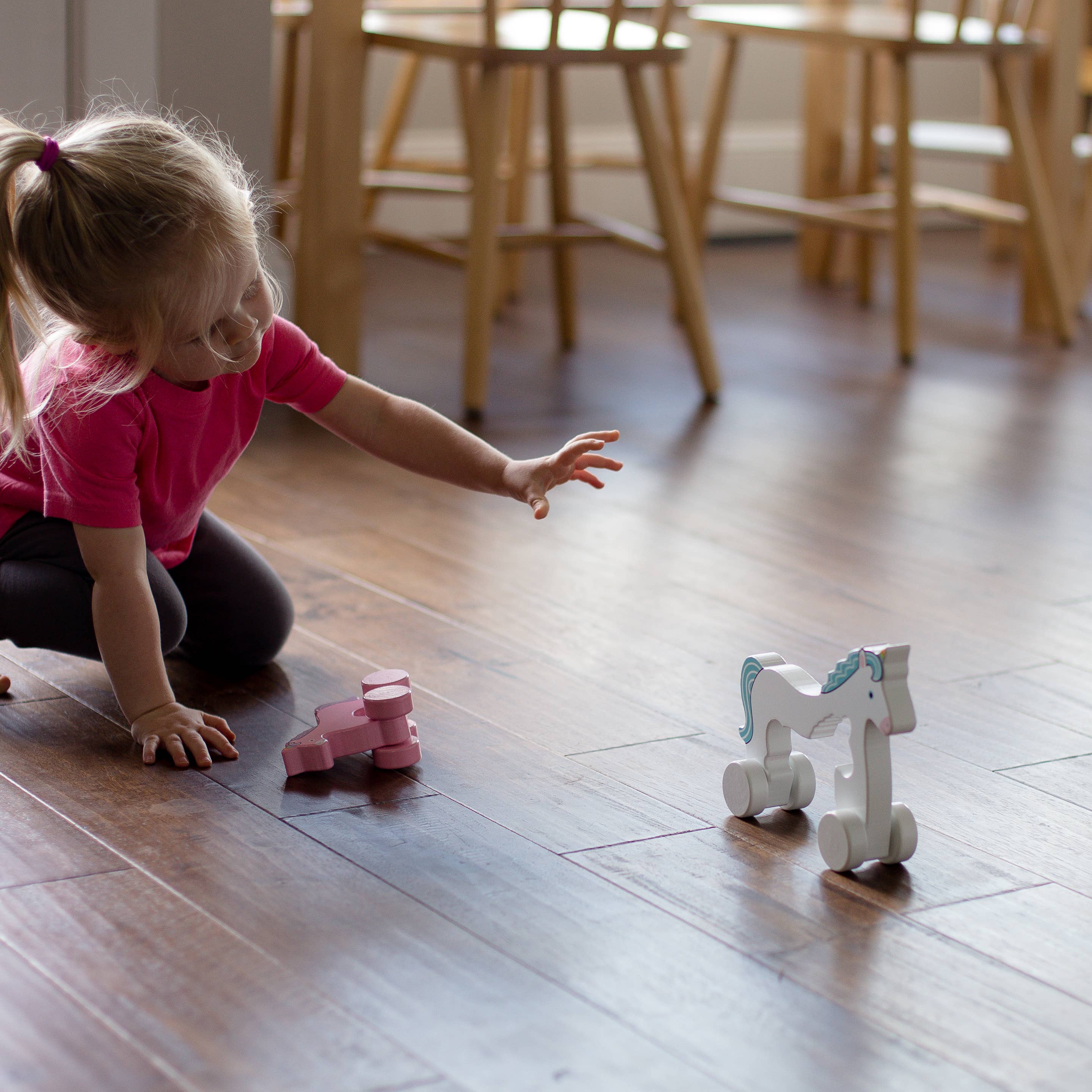 Unicorn Big &amp; Little Wooden Roller