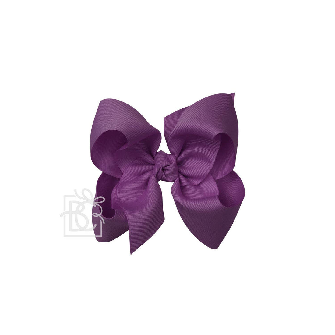 5.5&quot; Hairbow on Alligator Clip: Amethyst