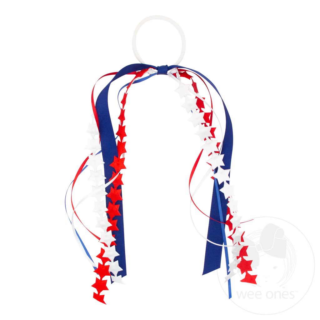 Satin Stars with Grosgrain Streamers