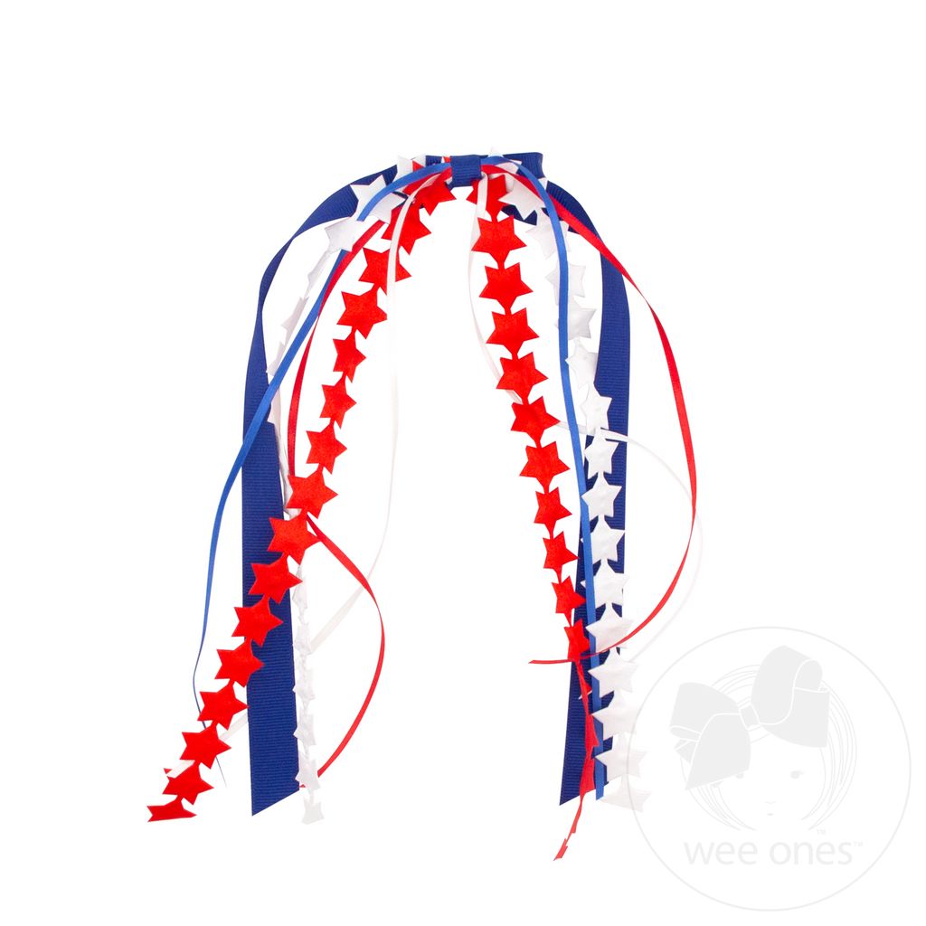 Satin Stars with Grosgrain Streamers