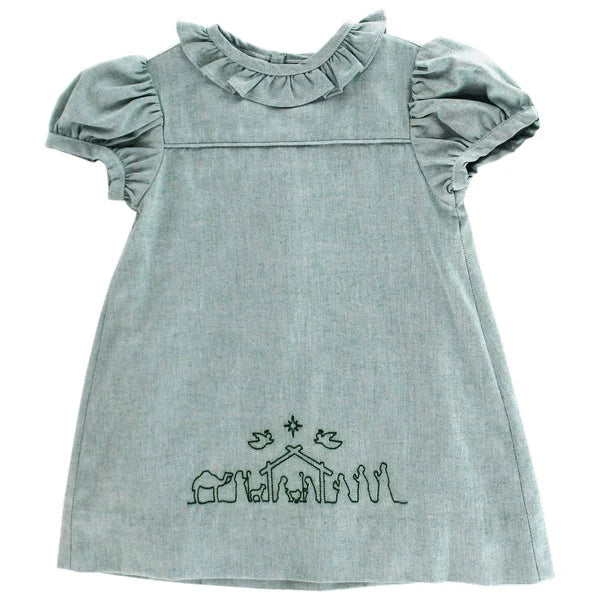 Nativity Stitch A-Line Dress