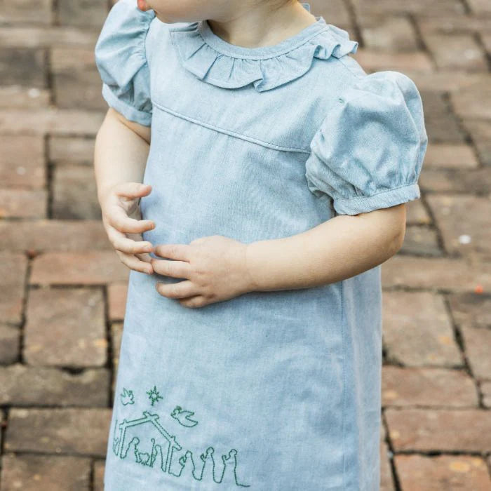 Nativity Stitch A-Line Dress