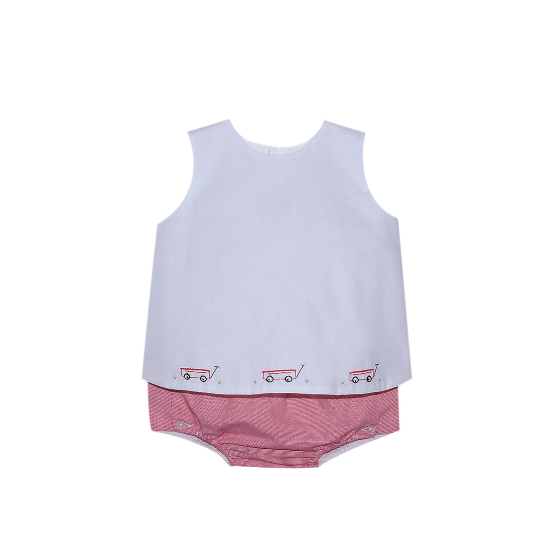 Bailey Diaper Set: Red Wagon