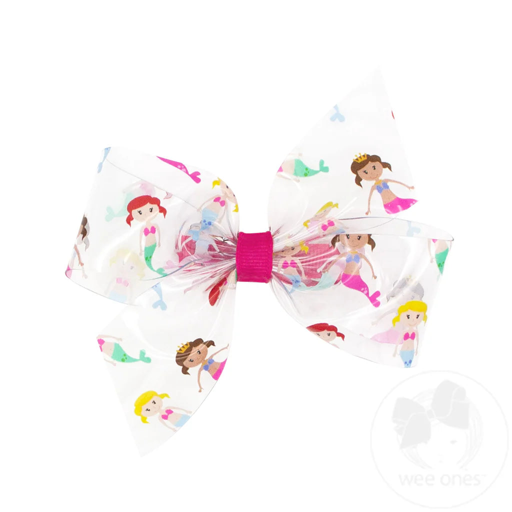 Wee Splash Printed 2-Loop Swim Bow: Mermaid