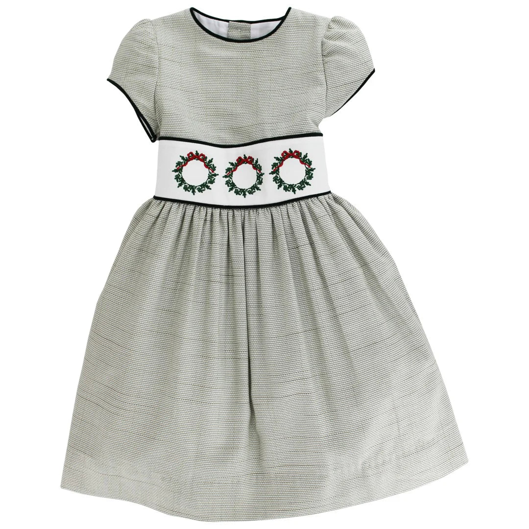 Laurel Wreath Embroidered Dress