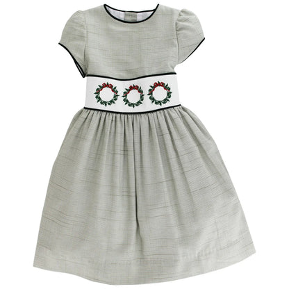 Laurel Wreath Embroidered Dress