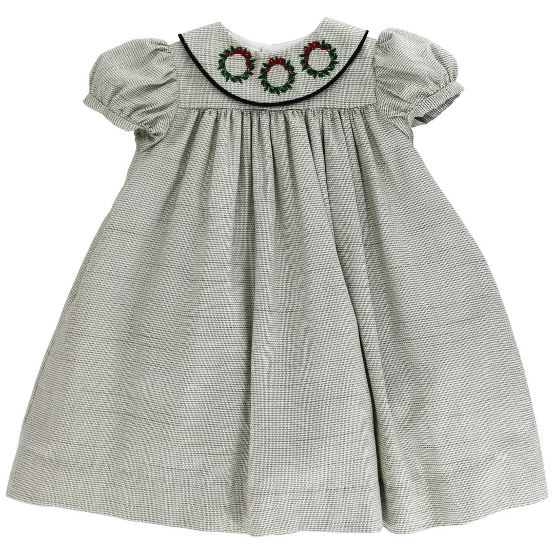 Laurel Wreath Embroidered Float Dress