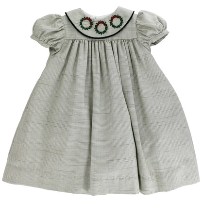 Laurel Wreath Embroidered Float Dress