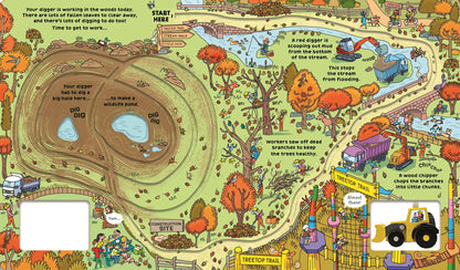 Wind-Up Digger Board Book