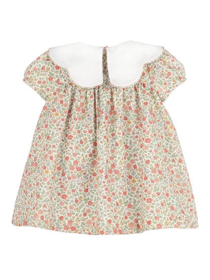 Storybook Vintage Scallop Dress: Orange