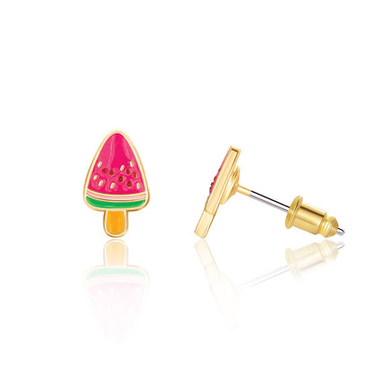 Melon Pop Cutie Stud Earrings