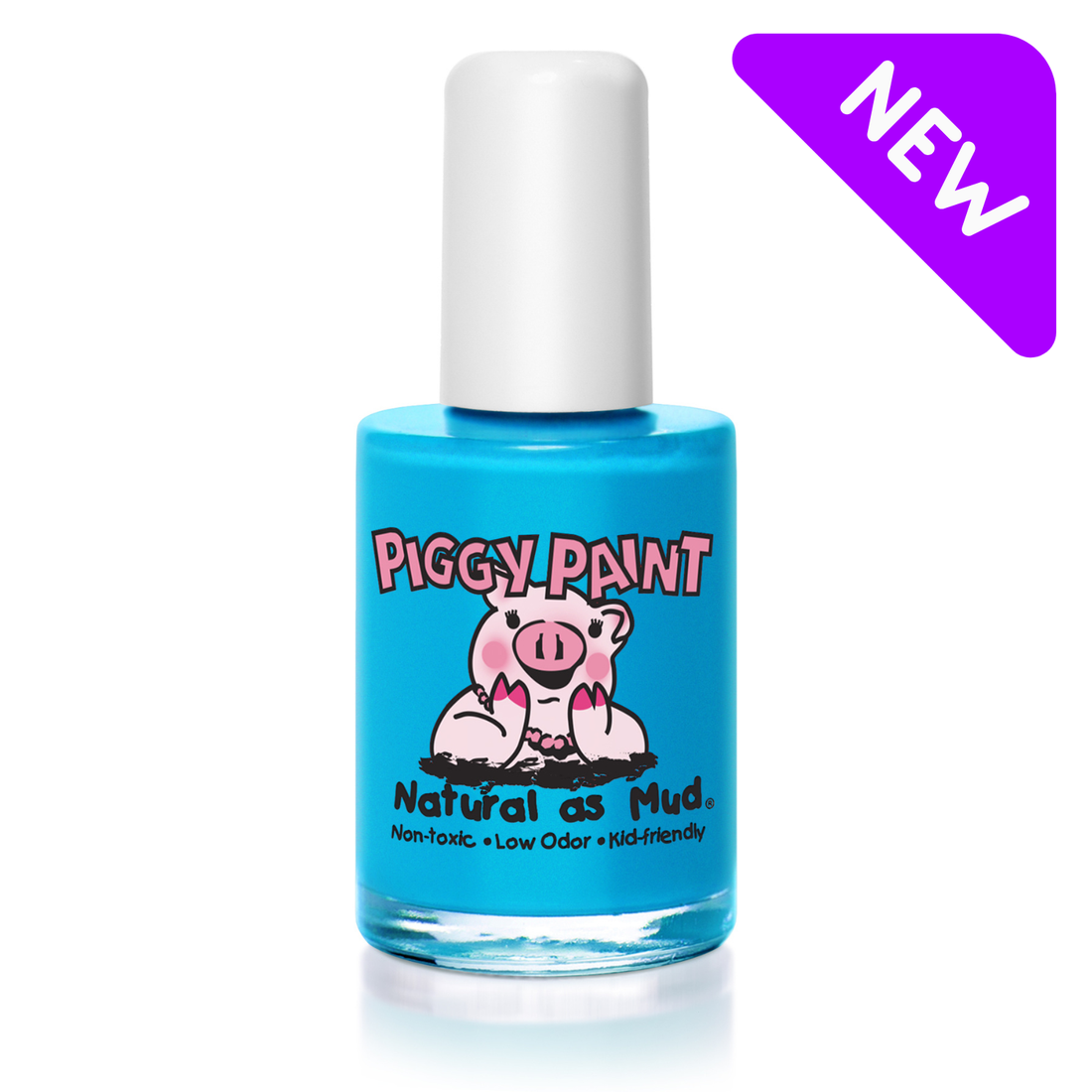 Piggy Paint Nail Polish: RAIN-bow or Shine (Matte Bright Sky Blue)