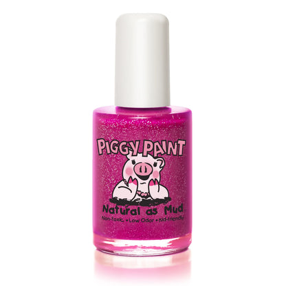 Piggy Paint Nail Polish: Glamour Girl (Glitter Fuchsia)