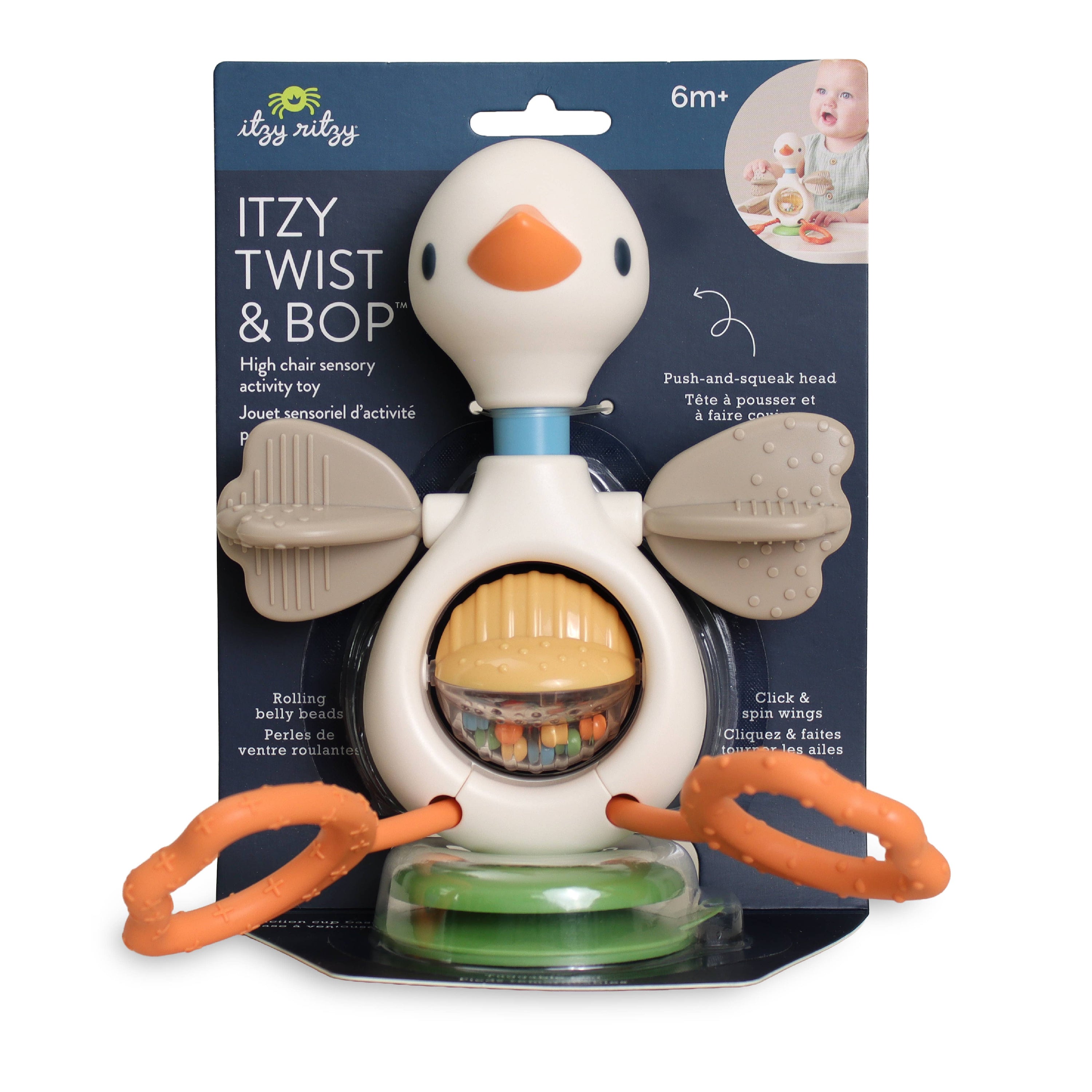 Itzy Twist &amp; Bop™ - High Chair Sensory Toy Goose